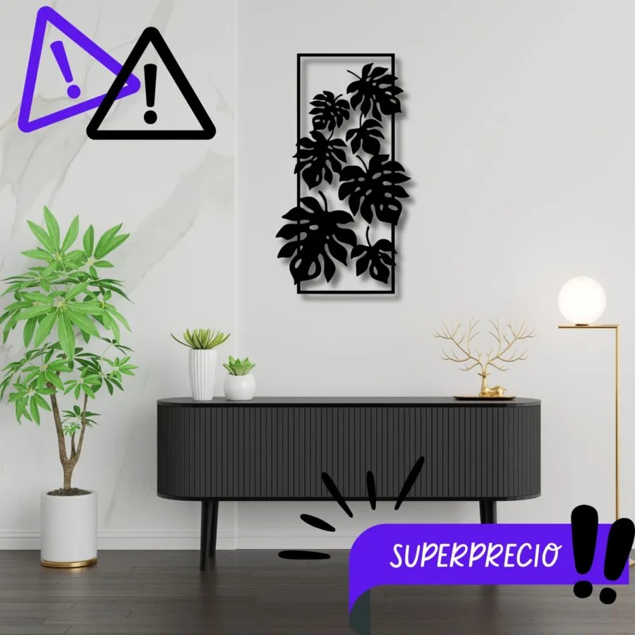 Cuadro de Madera Monstera Deliciosa