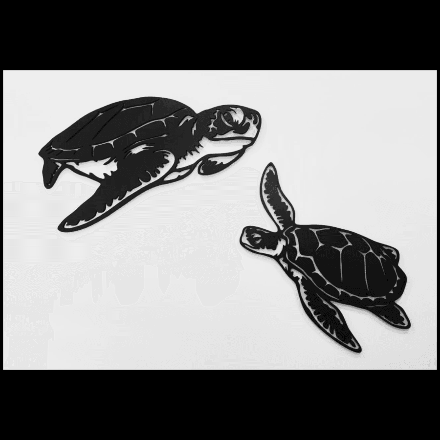 Elegancia Oceánica - Cuadro de Tortugas Marinas para un Toque de Serenidad - Imagen 4